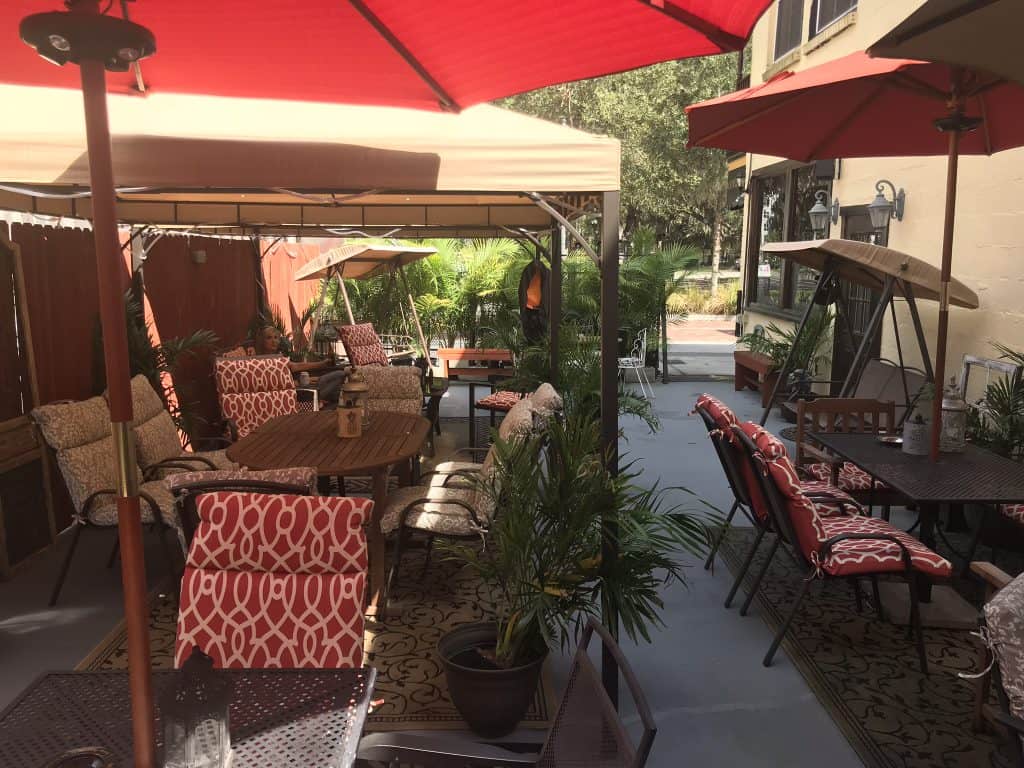 Patio at Luisa's Cellar