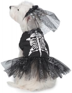 skull tutu halloween dog costume