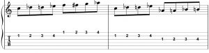 4 note per string 2