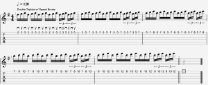 Guitar practice routine double triplets
